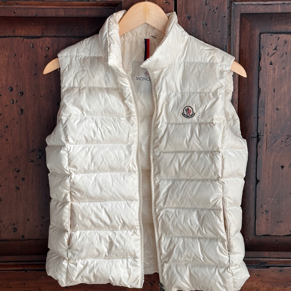 Authentic Moncler Cream Vest